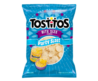 Green Tostitos Bite Size Rounds Party Size