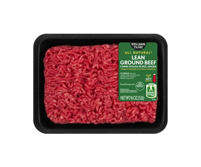 Beef Keema All Natural* 93% Lean/7% Fat Lean Ground Beef, 1 lb Tray